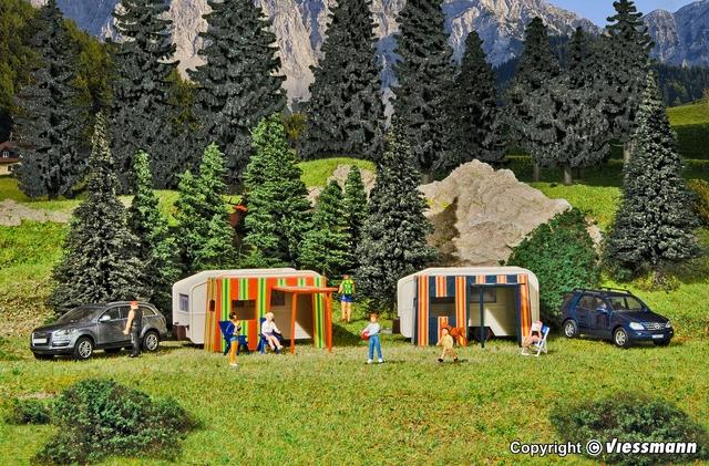 Image du produit Vollmer Campingwagen 2 Stück H0
