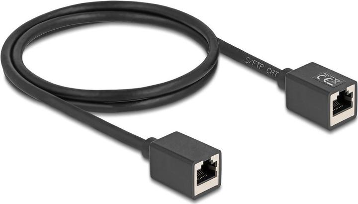 Produktbild Delock Netzwerk Verlängerungskabel Kupplung RJ45 Buchse zu R (S/FTP, CAT6a, 1 m)