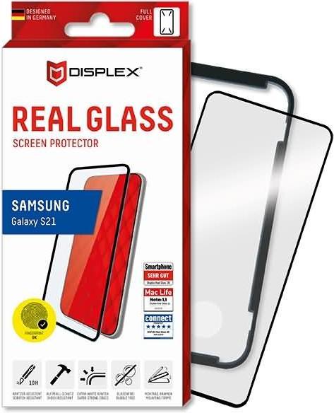 Actual product image Displex Real Glass, Full Cover Panzerglas (1 Piece, Samsung Galaxy S21 5G)
