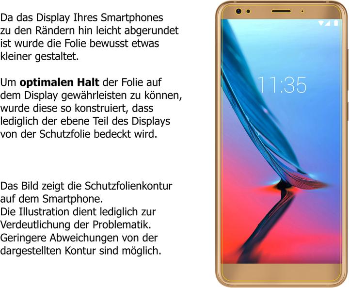 Actual product image Dipos Screen Protector Crystalclear (2 Piece, ZTE Blade V9)
