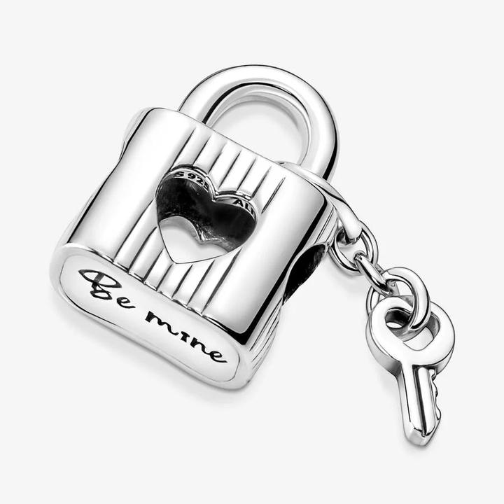 Actual product image Pandora Charm lock & heart key (Sterling silver 925)