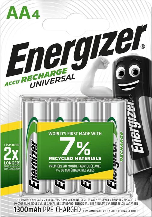 Image du produit Energizer Recharge universelle (4 pcs, AA, 1300 mAh)