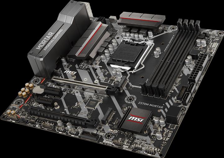 Actual product image MSI Z370M Mortar (LGA 1151, Intel Z370, mATX)