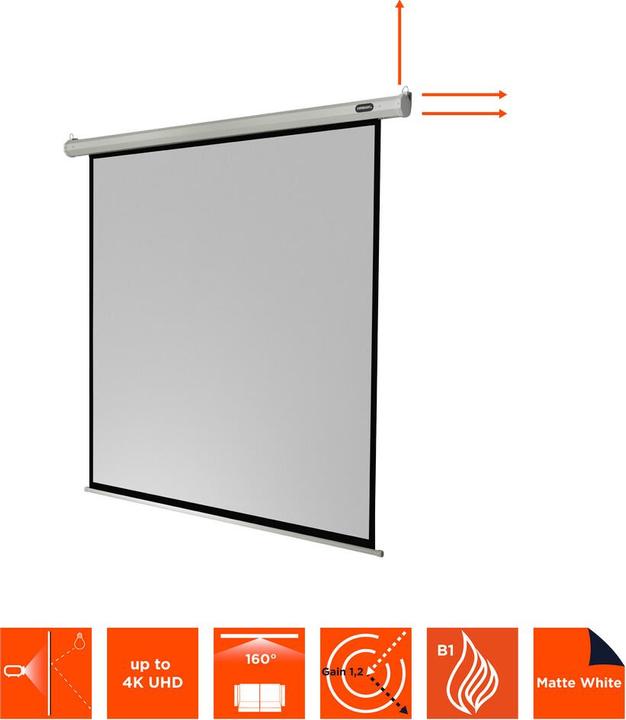 Productafbeelding Celexon Voordelig elektrisch scherm - plafondmontage mogelijk, geschikt voor wandmontage. (120", 1:1)