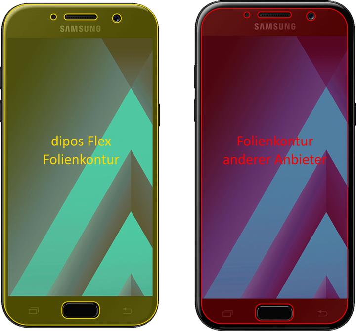 Produktbild Dipos Displayschutzfolie Full-Cover 3D (3 Stück, Samsung Galaxy A5 (2017))