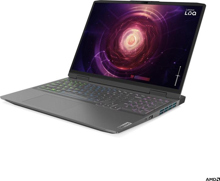 Produktbild Lenovo LOQ 16APH8 AMD Ryzen 7 7840HS 16inch 16GB 512GB SSD RTX4050 6GB W11H Storm Grey Qwerty (16", 16 GB, 512 GB, Eng. Int.)