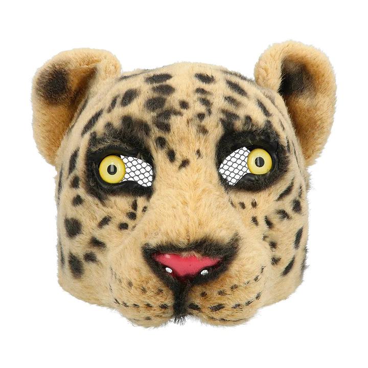 Actual product image Boland Plush half mask leopard