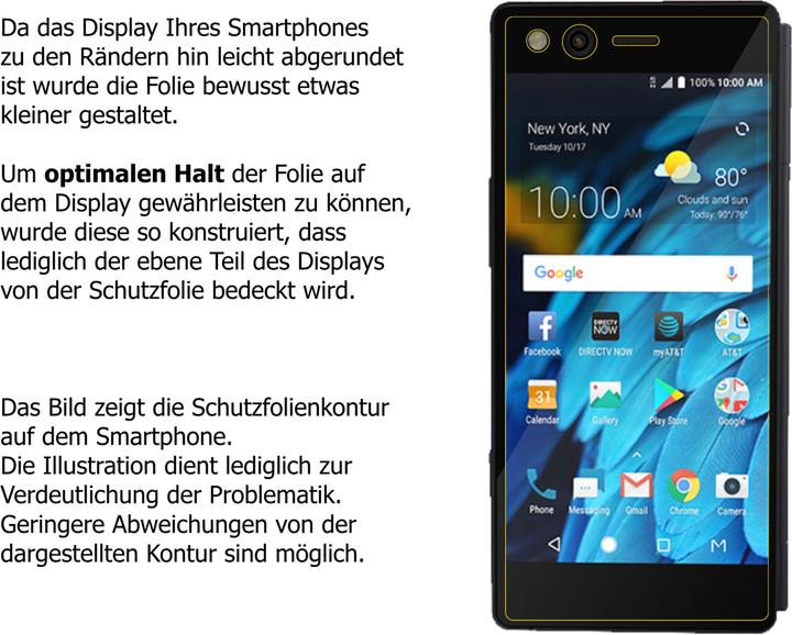 Actual product image Dipos Screen Protector Crystalclear (6 Piece, ZTE Axon M)