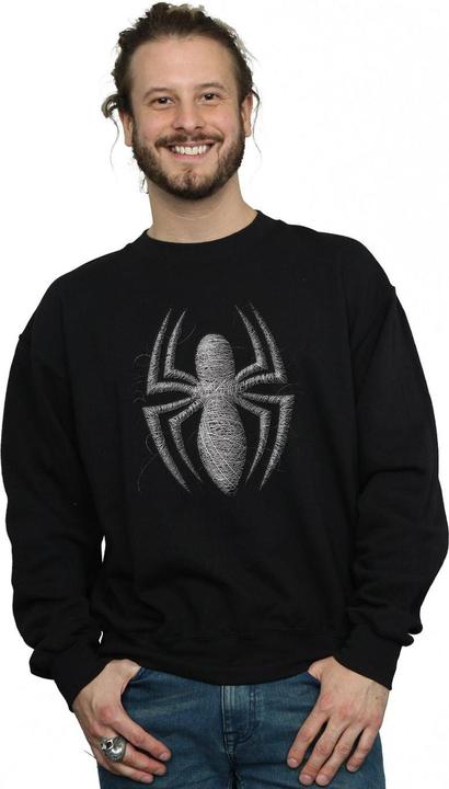 Actual product image Mens Spider-Man Web Logo Sweatshirt (XXL)