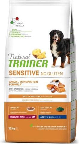 Actual product image Natural Trainer Sensitive no gluten Adult Medium&Maxi Salmon (Adult, 12000 g)