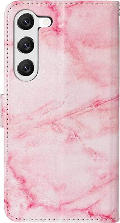 Actual product image Cover-Discount Leather case cover Marble white (Samsung Galaxy S24+)