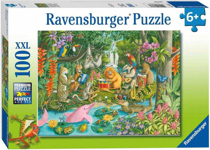 Actual product image Ravensburger Puzzle The Jungle Orchestra, 100pcs XXL (100 pieces)