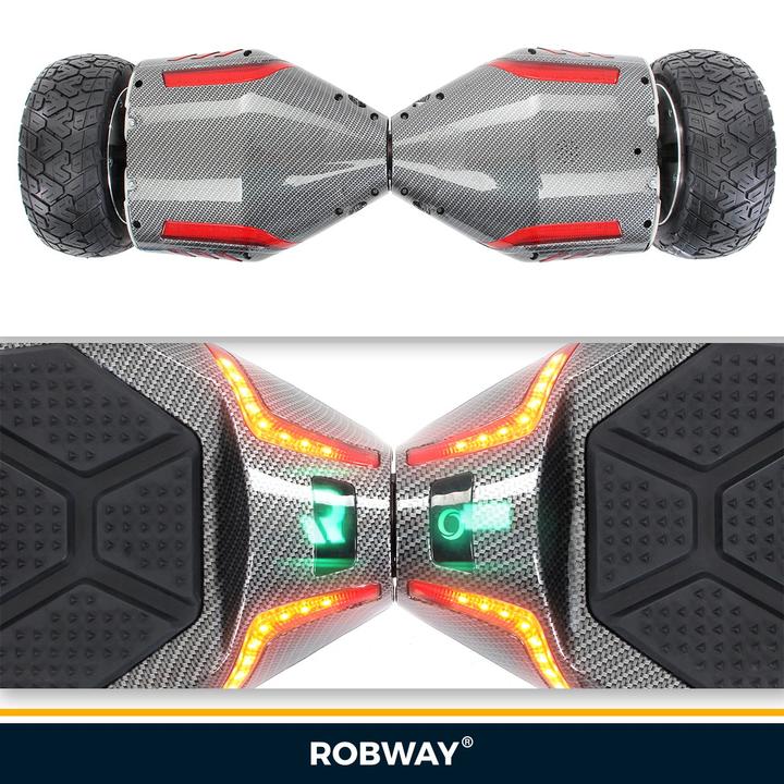 Produktbild Robway Hoverboard X2 E-Balance Board Scooter Elektro Roller Smart Self Balance (Carbon Offroad)