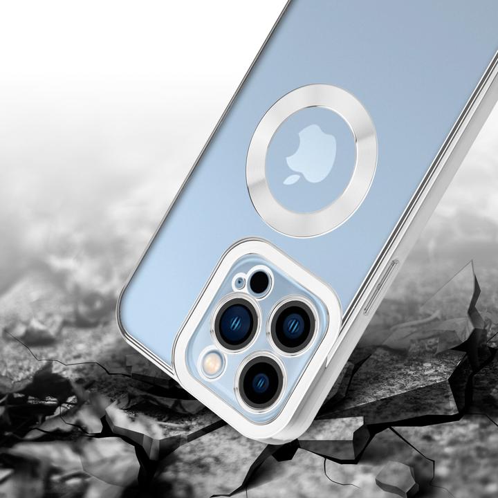 Immagine prodotto Cadorabo Custodia TPU Chrome con protezione della fotocamera per Apple iPhone 13 PRO MAX (Apple iPhone 13 Pro Max)