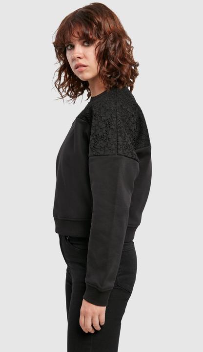 Produktbild Urban Classics Ladies Short Oversized Lace Inset Crew (L)