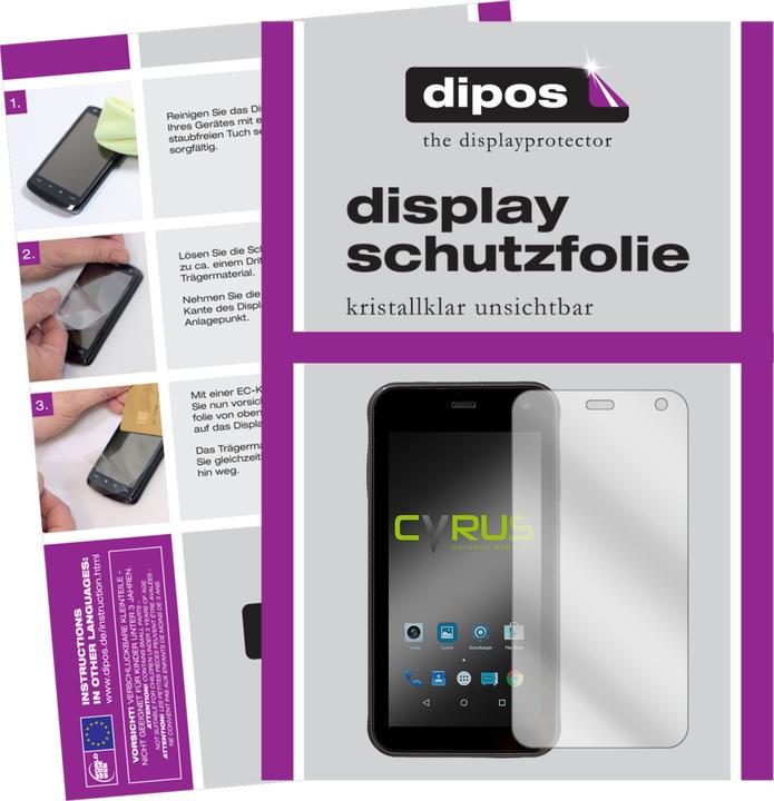 Actual product image Dipos Screen Protector Crystalclear (2 Piece, Cyrus CS 22)