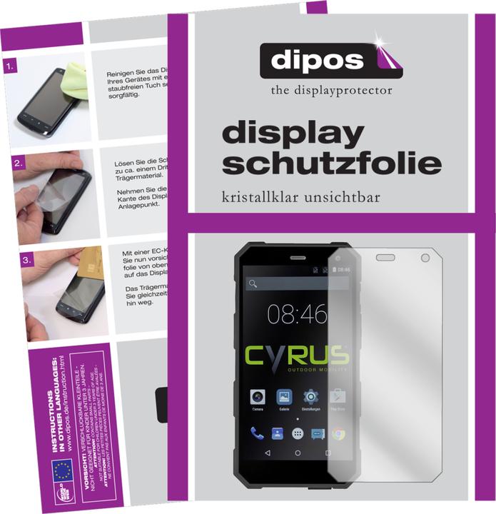 Produktbild Dipos Displayschutzfolie Crystalclear (2 Stück, Cyrus CS 24)