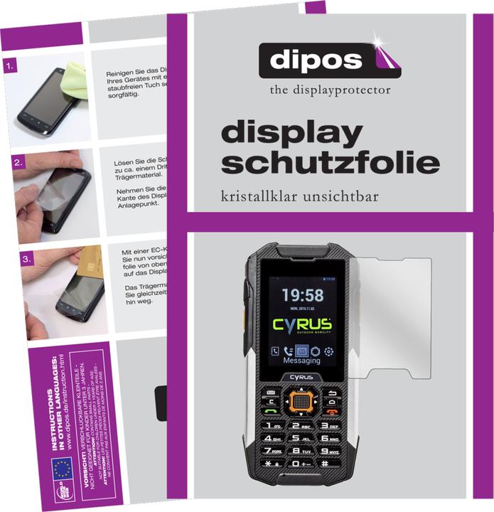 Produktbild Dipos Displayschutzfolie Crystalclear (6 Stück, Cyrus CM 16)