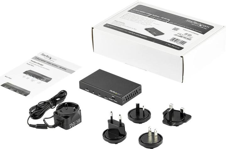 Actual product image StarTech 2 Port HDMI Splitter with HDR
