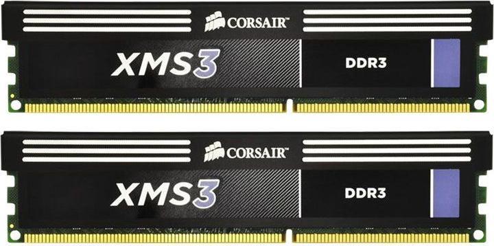 Produktbild Corsair Xms3 (2 x 4GB, 1600 MHz, DDR3-RAM, DIMM)