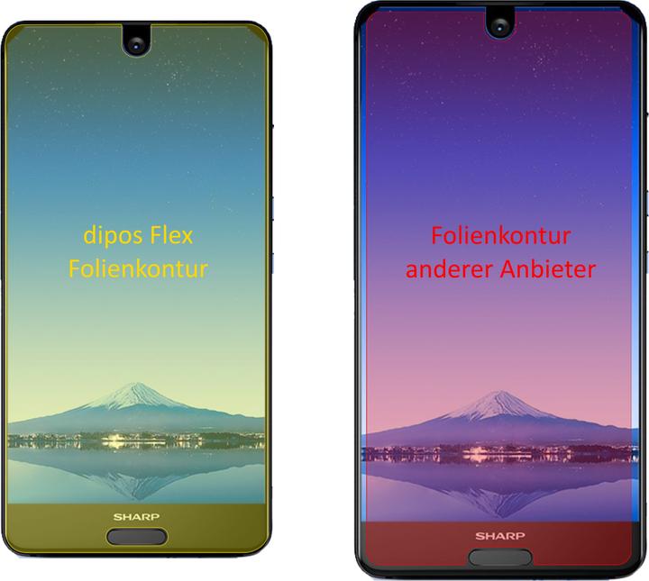 Immagine prodotto Dipos Pellicola Protettiva Full-Cover 3D (3 Pezzo/i, Sharp Aquos S2)
