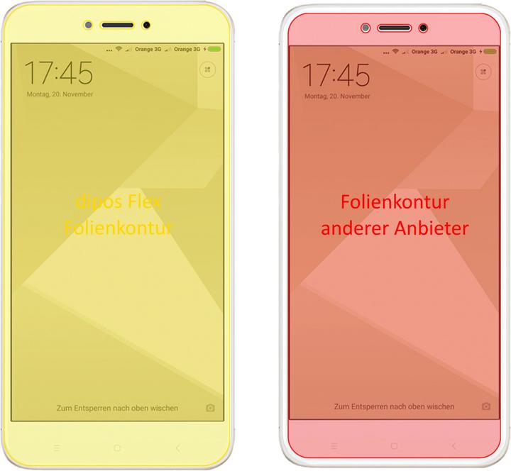 Image du produit Dipos Film de Protection d’écran Full-Cover 3D (3 pièce(s), Xiaomi Redmi 4X)