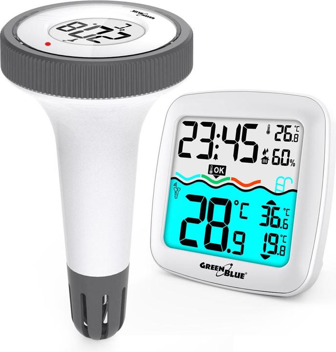 Image du produit Greenblue Thermomètre de piscine avec station météo GB216