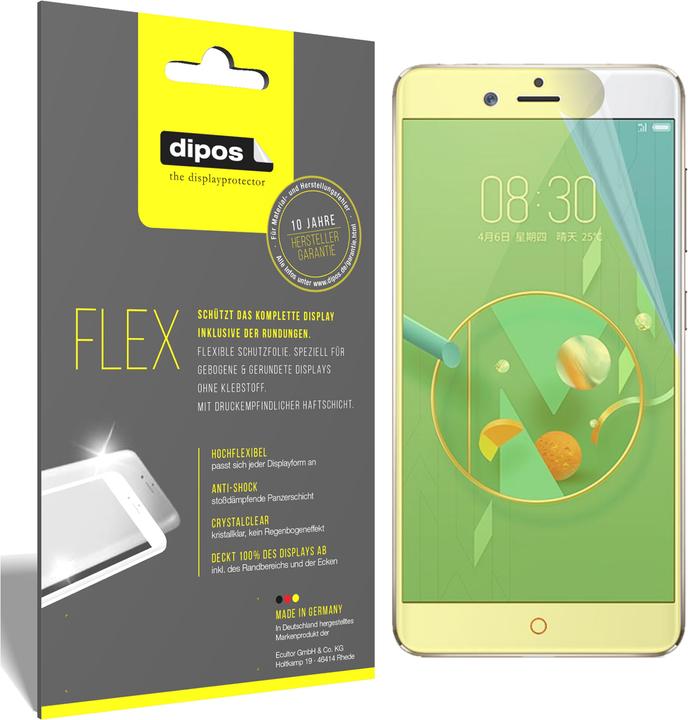 Actual product image Dipos Screen Protector Full-Cover 3D (3 Piece, ZTE Nubia Z17 Mini S)