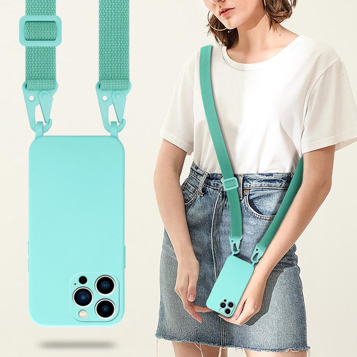Immagine prodotto Cadorabo Catena per cellulare per Apple iPhone 14 PRO in TPU Catena per cellulare in stile liquido (Apple iPhone 14 Pro)