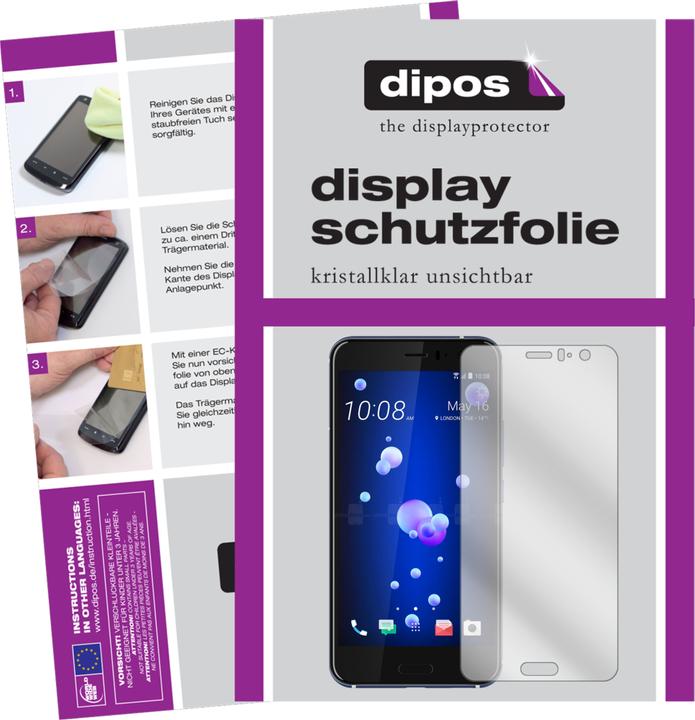 Produktbild Dipos Displayschutzfolie Crystalclear (4 Stück, HTC U11)