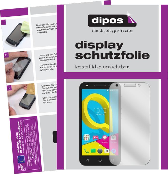 Actual product image Dipos Screen Protector Crystalclear (6 Piece, Alcatel U5)