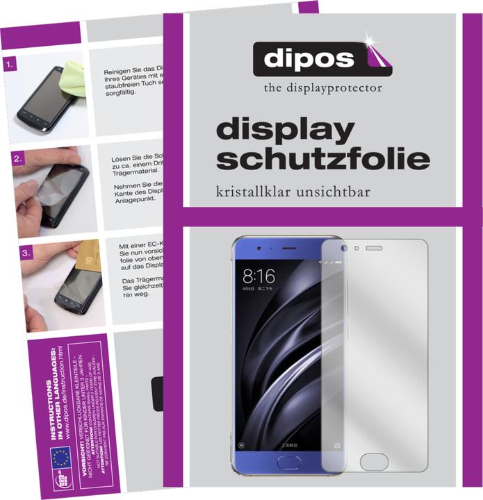 Produktbild Dipos Displayschutzfolie Crystalclear (2 Stück, Xiaomi Mi6)