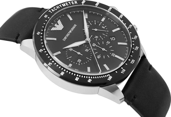 Actual product image Emporio Armani Mario (Analogue wristwatch, Chronograph, 43 mm)