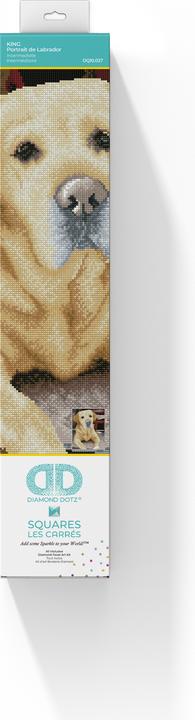 Produktbild Diamond Dotz Squares Original Diamond Painting Set Labrador "KING“ 40 x 50 cm, 28.200 quadratische