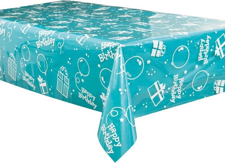 Actual product image Unique Party Plastic Happy Birthday Party Table Cover