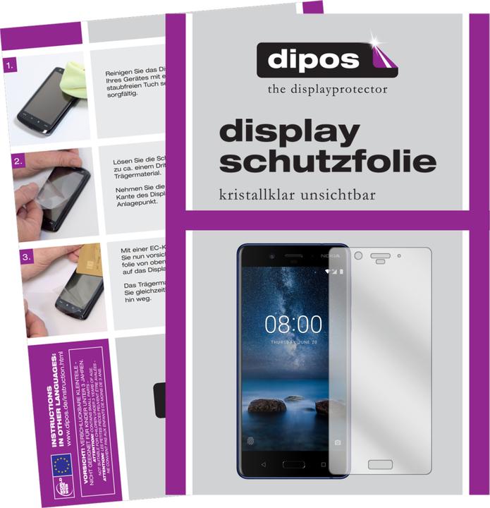 Image du produit Dipos Film de Protection d’écran Crystalclear (6 pièce(s), Nokia 8)