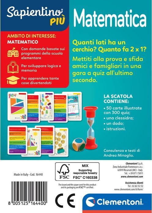 Energy Label Clementoni Sapientino - Head to Head: Mathematics (Italian)