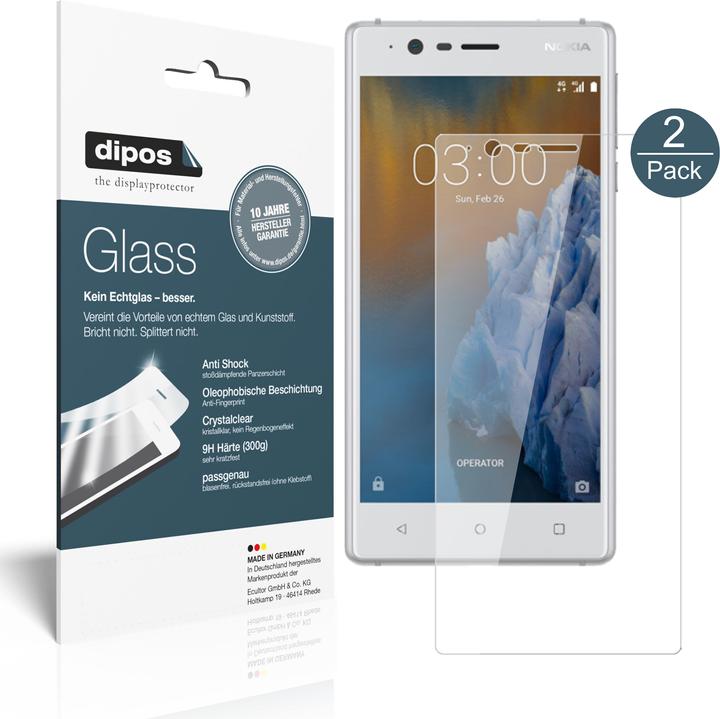 Actual product image Dipos Screen Protector Anti-Shock (2 Piece, Nokia 3)