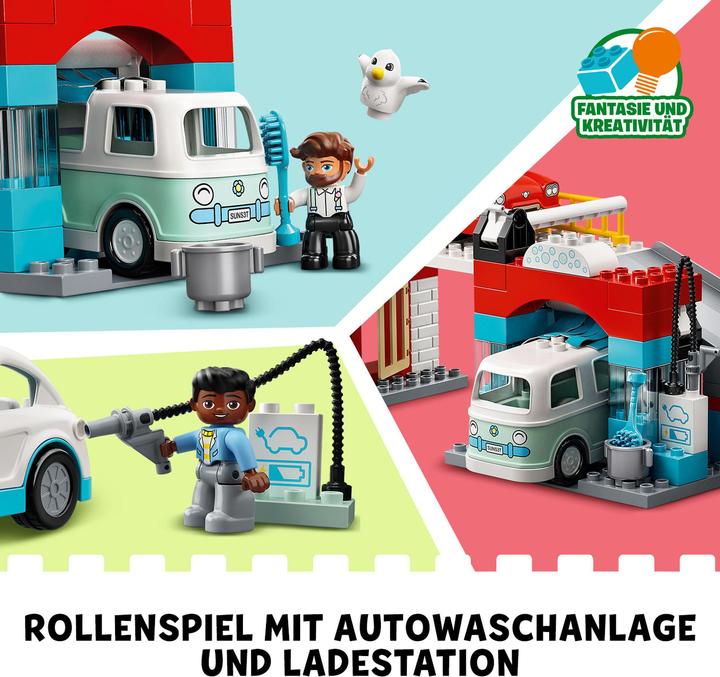 Produktbild LEGO Parkhaus mit Autowaschanlage (10948)