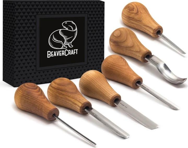 Actual product image Beaver Craft BeaverCraft Wood Carving Set o.6 Palm Chisel
