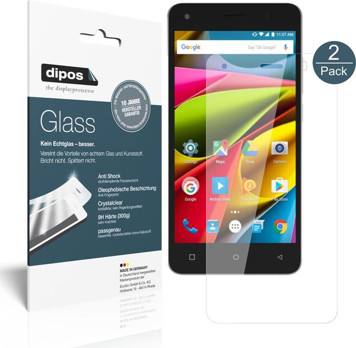 Produktbild Dipos Displayschutz Anti-Shock (2 Stück, Archos 50b Cobalt Lite)
