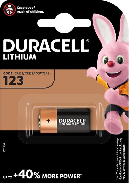 Duracell Ultra Photo (1 pcs, CR123A, 1400 mAh)