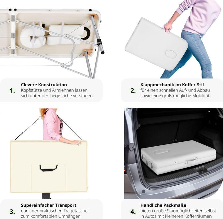 Image du produit tectake Table de massage 2 zones