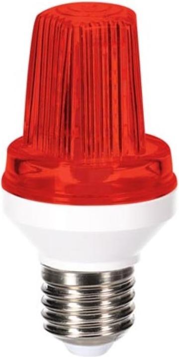 Velleman MINI LED STROBO - PRESA E27 - 3 W - ROSSO (360 lm, E27)