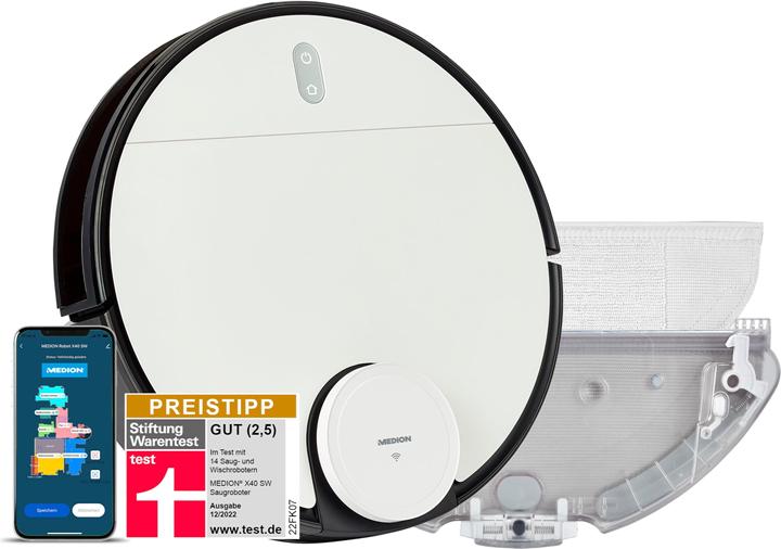 Actual product image Medion Robot Vacuum Cleaner (Vacuum mopping robot)