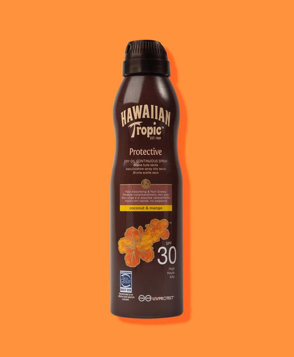 Actual product image Hawaiian Tropic Coconut & Mango Oil (Sun spray, SPF 30, 180 ml)