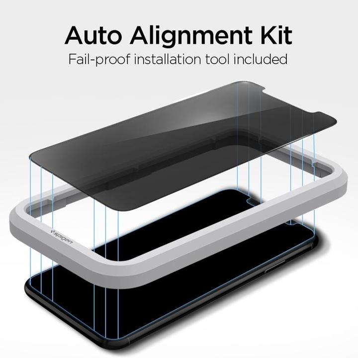Immagine prodotto Spigen Vetro Temperato Alm Glass.Tr Iphone 11 Privacy (1 Pezzo/i, Apple iPhone XR, Apple iPhone 11)