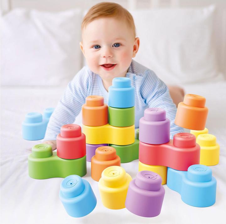 Image du produit Quercetti Blocs de construction Momy Soft, 24 pcs.