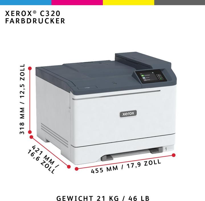 Produktbild Xerox C320 Farblaserdrucker Wi-Fi (Laser, Farbe)