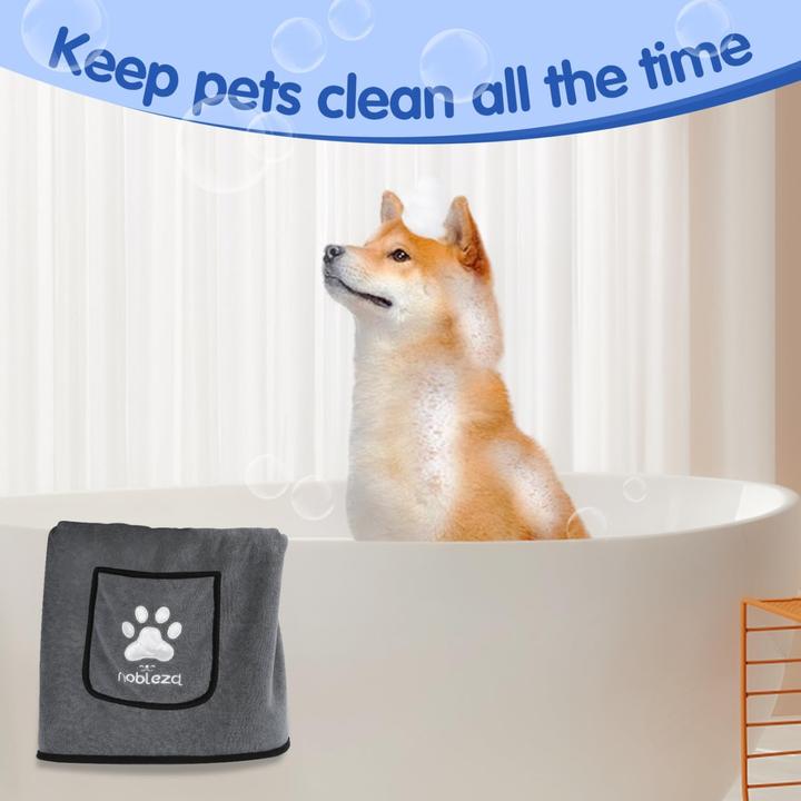 Actual product image Nobleza Set of 2 dog towels (Dog)